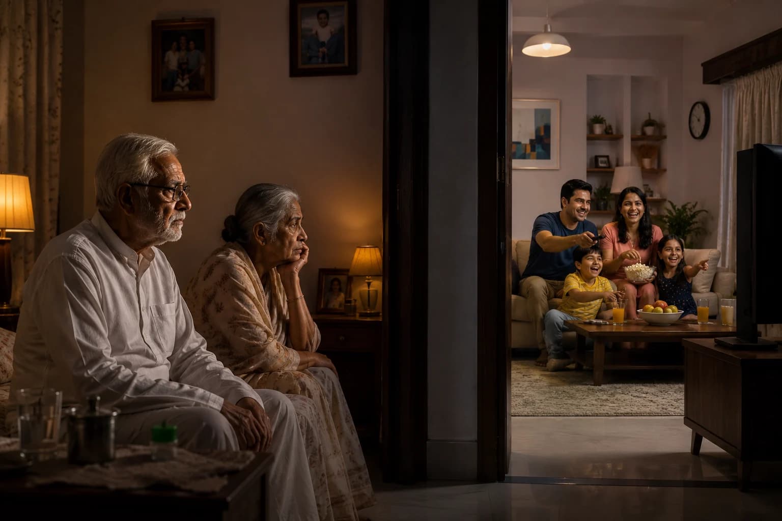 अब शायद हम घरों में नहीं, मकानों में रहने के आदी हो चुके हैं